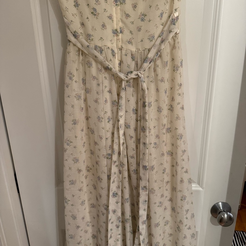 Gunne Sax Cream Floral Maxi Dress by Jessica San Francisco - Picture 8 of 9